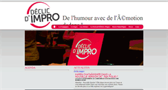Desktop Screenshot of declic-impro.fr