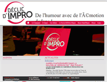 Tablet Screenshot of declic-impro.fr